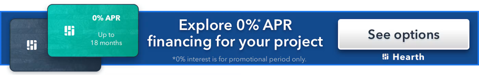 Hearth: explore 0% APR financing for your project
